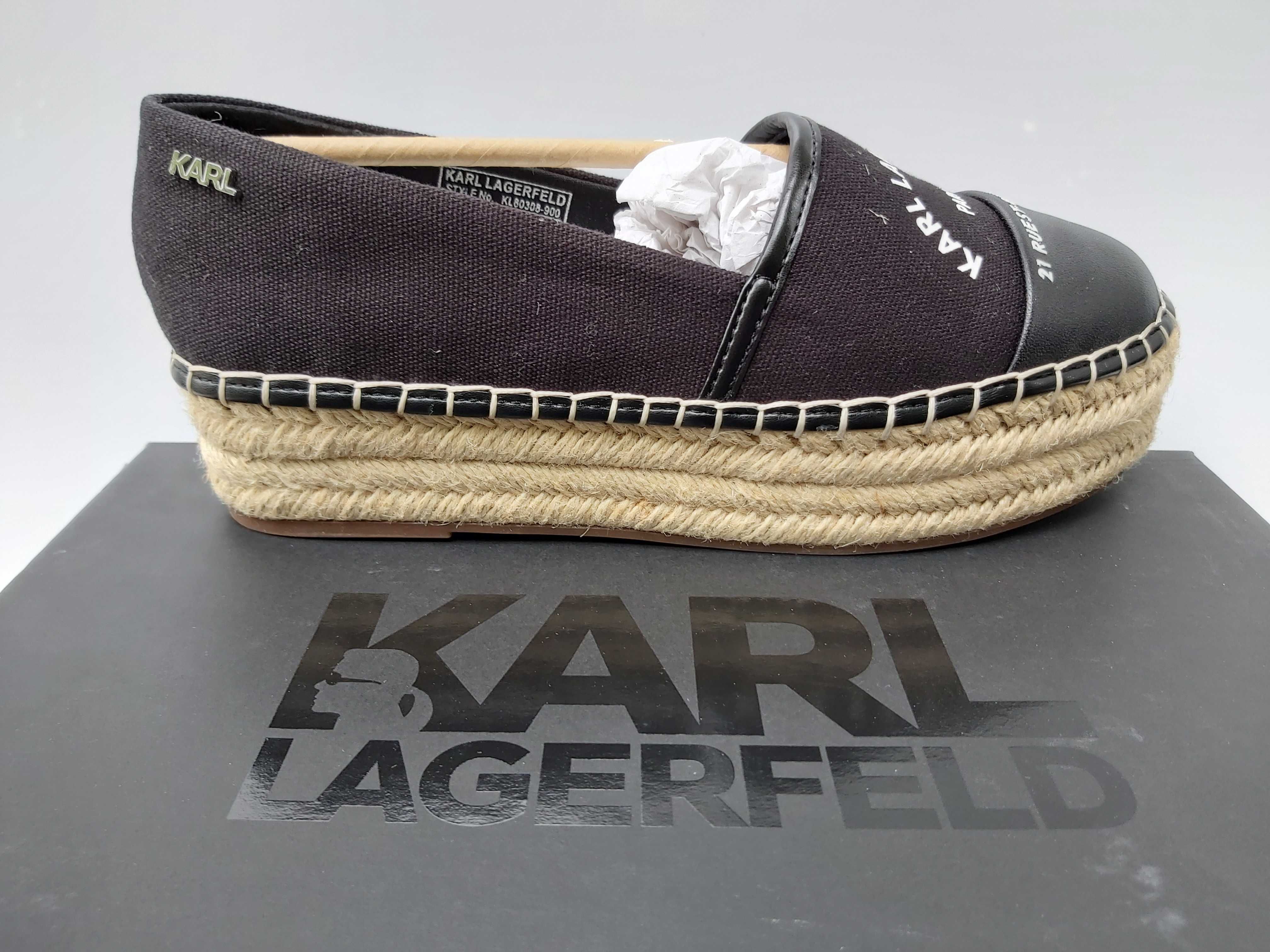 NOWE buty KARL LAGERFELD espadryle rozmiar 38 mokasyny