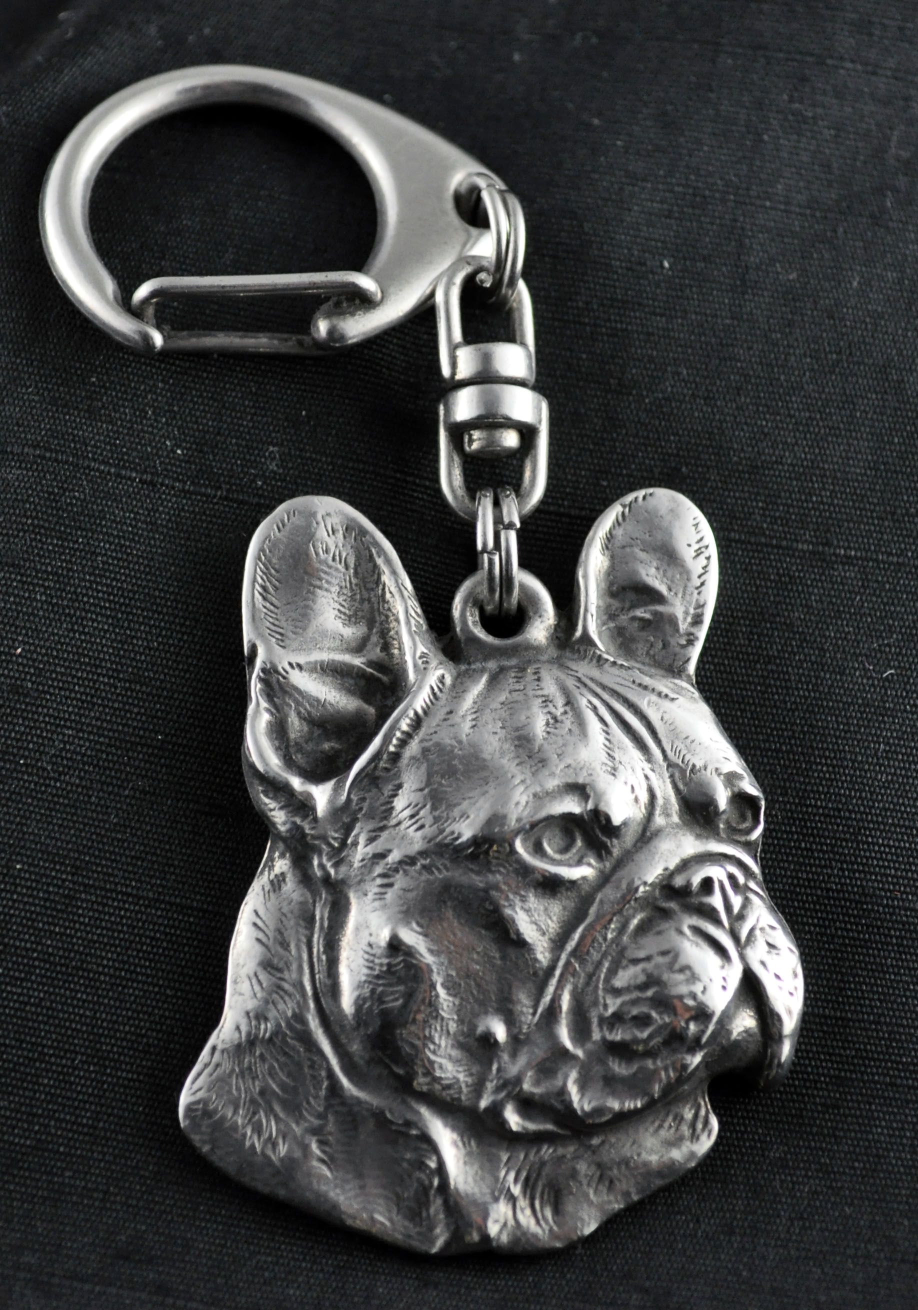 Buldog francuski I brelok posrebrzany Art-Dog