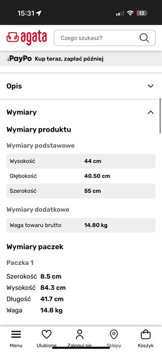 szafka nocna agata meble model lionel