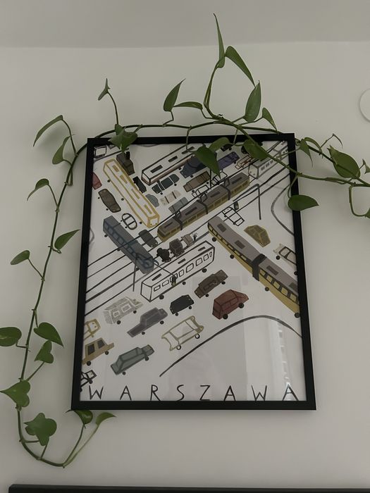 Plakat „Warszawski korek” Sylwia Szyrszeń-Jaskierska