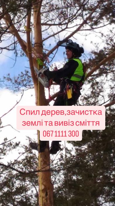 Розчищення ділянки.,Обрізка дерев .,Підготовка під будівництво