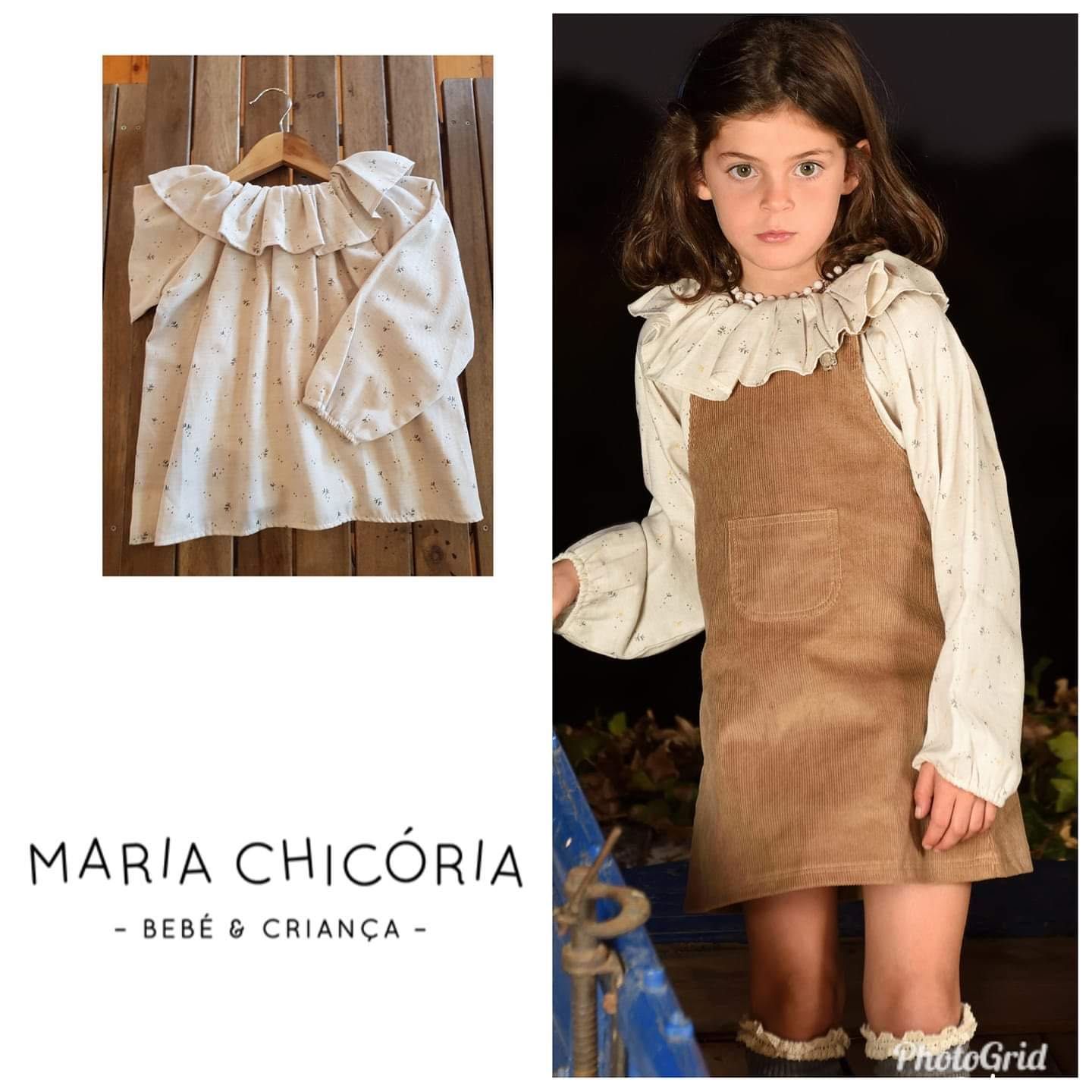 Vestido veludo cotelê | 8-10 Anos | Maria Chicória