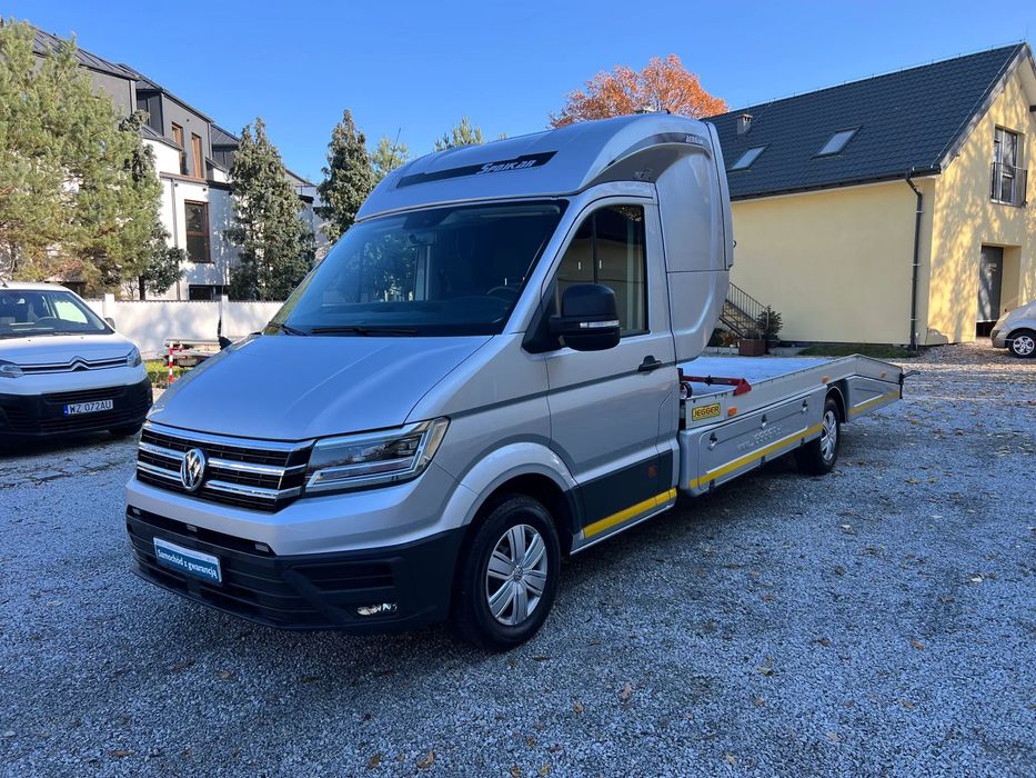 Volkswagen Crafter 2.0 TDI 177KM DSG Laweta Jegger Sypialnia Webasto LED  Salon Polska, Pierwszy właściciel, Serwis ASO, FV Vat23%