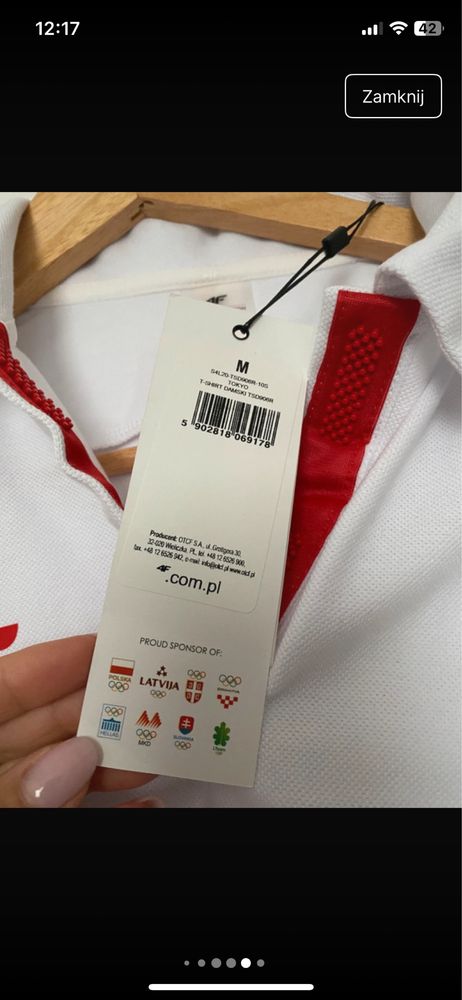 Koszulka Polska 4f replika koszulki reprezentacji Polski na Igrzyska
