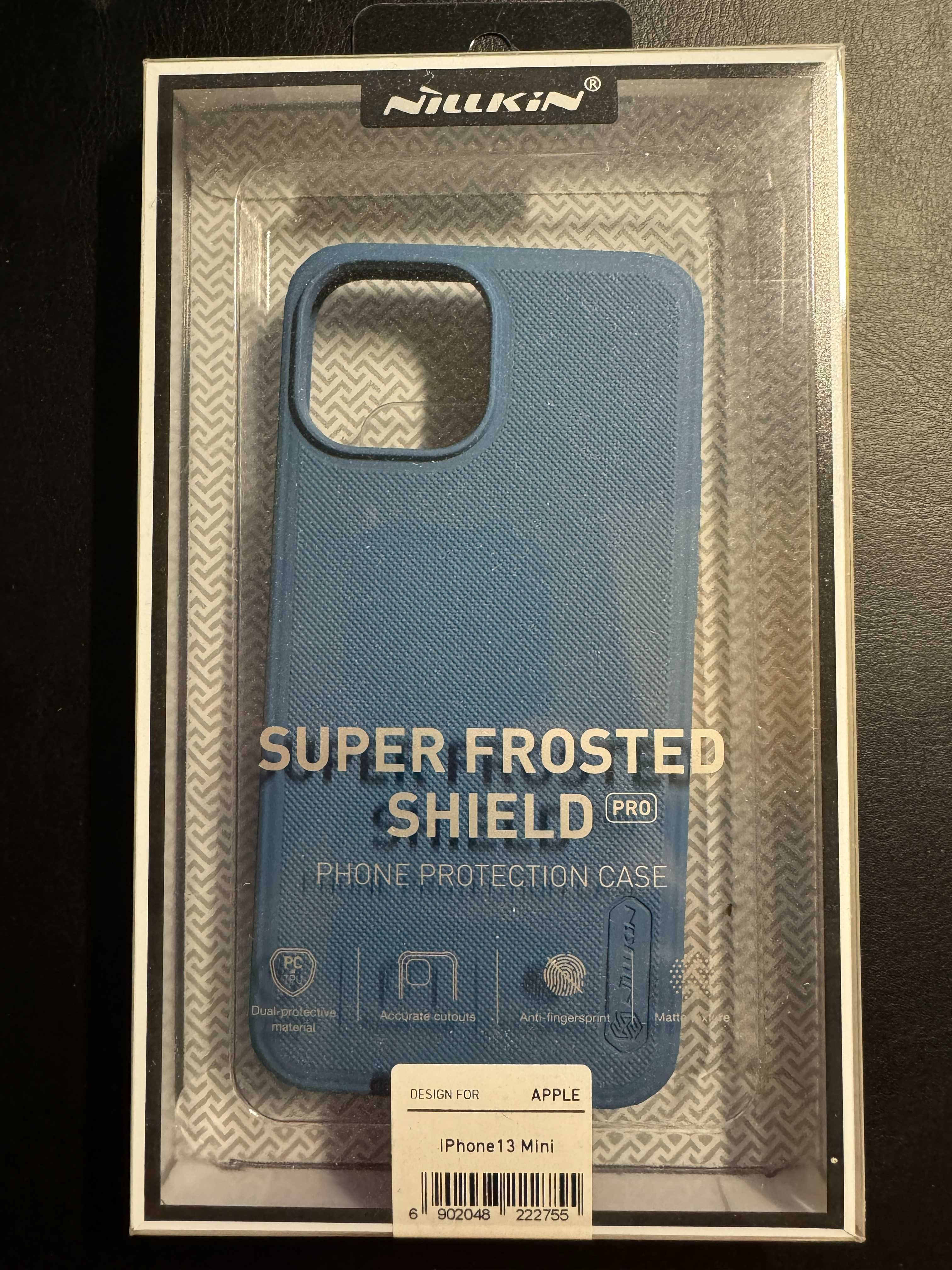 Etui Nillkin Super Frosted Shield do iPhone 13 mini niebieskie - Wroc