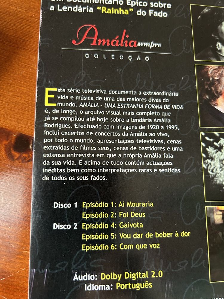 Desci de 15€, para 10€.  Amália sempre, com dois DVs