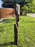 Lampa stojąca duża 100cm drewno