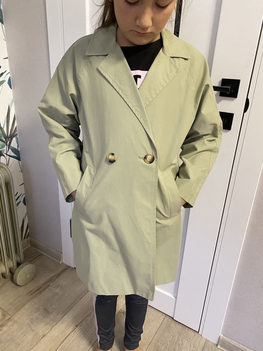 Тренч Zara оливковий