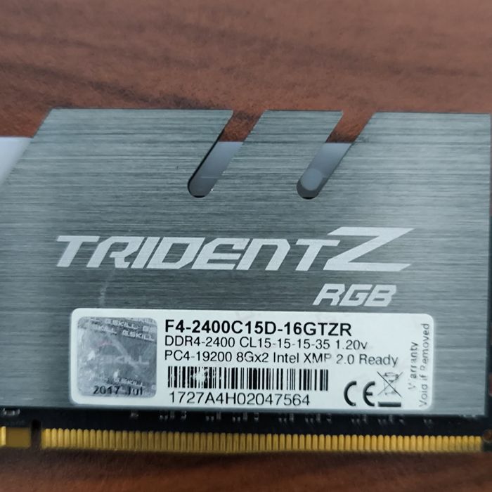 Memória RAM DDR4 G.SKILL Trident Z RGB – 32GB (4×8GB)