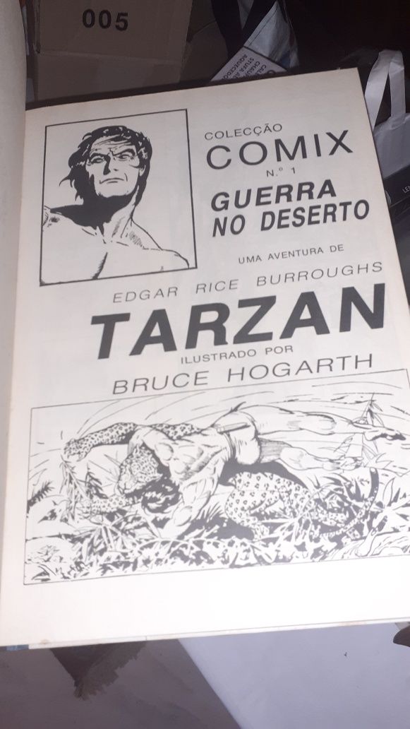 Tarzan - Guerra do Deserto álbum banda desenhada Hogarth