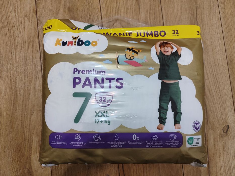 Pants 7 pieluchy pieluchomajtki XXL 17+ kg 32 szt.