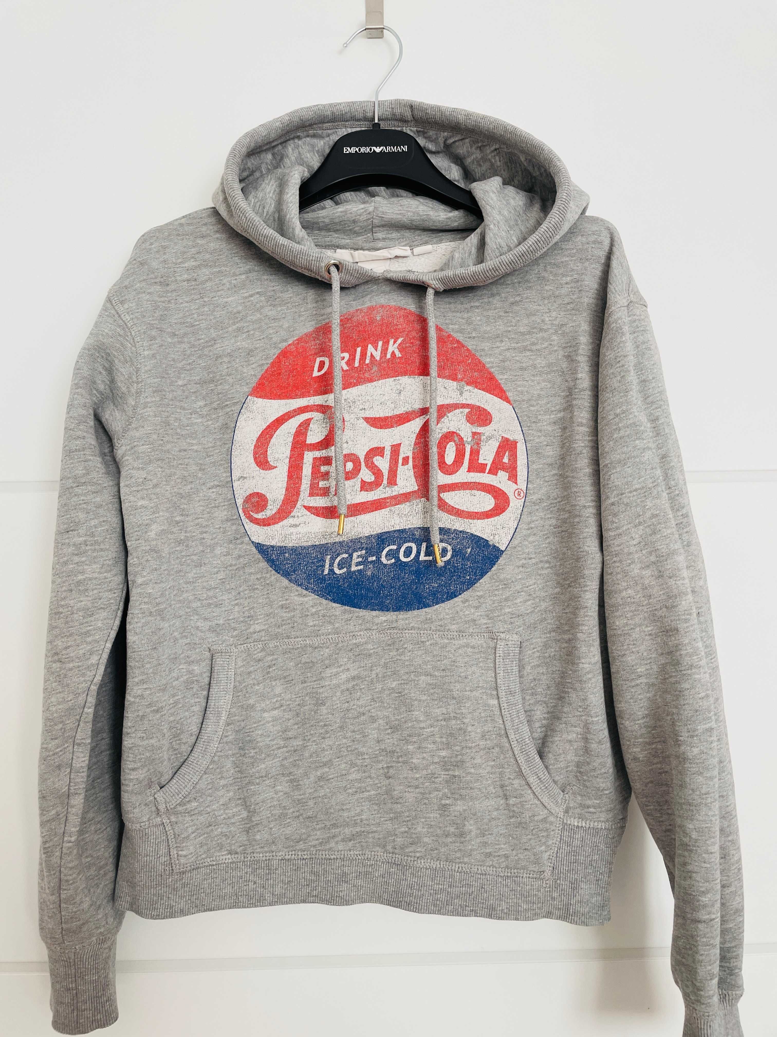 H&M L.o.g.g. Pepsi bluza z kapturem S 36 50% ceny