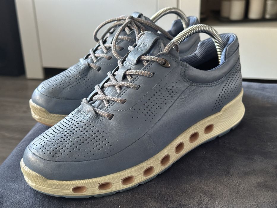 Damskie, skórzane sneakersy Ecco w stanie 4+