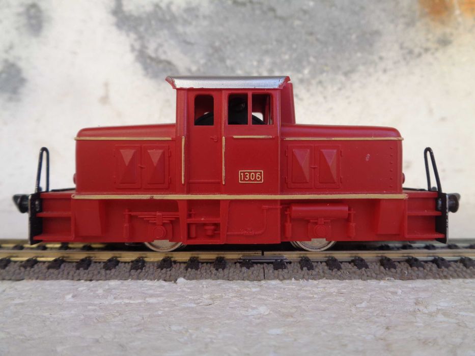 1:87 Fleischmann Locomotiva de manobras 1306 comboio na caixa