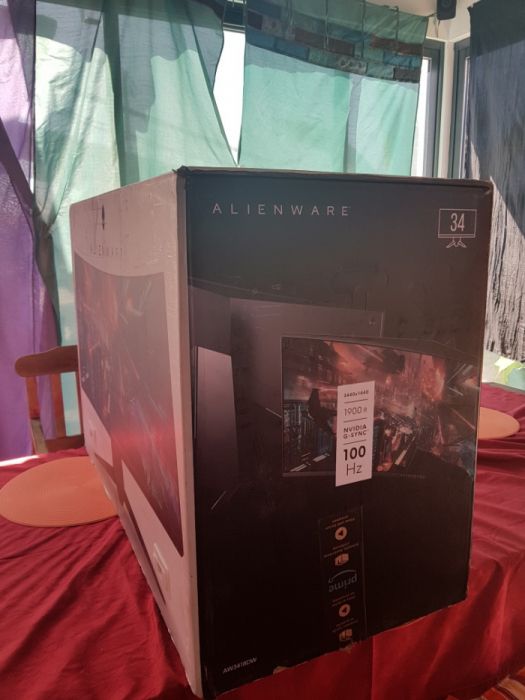 Monitor Gaming Alienware ultrawide 34 inch 120hz