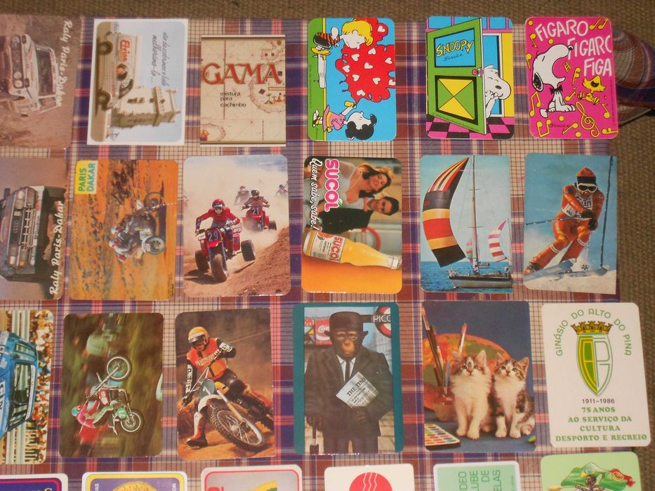 Colecção calendarios portugueses anos 80 - 78 diferentes