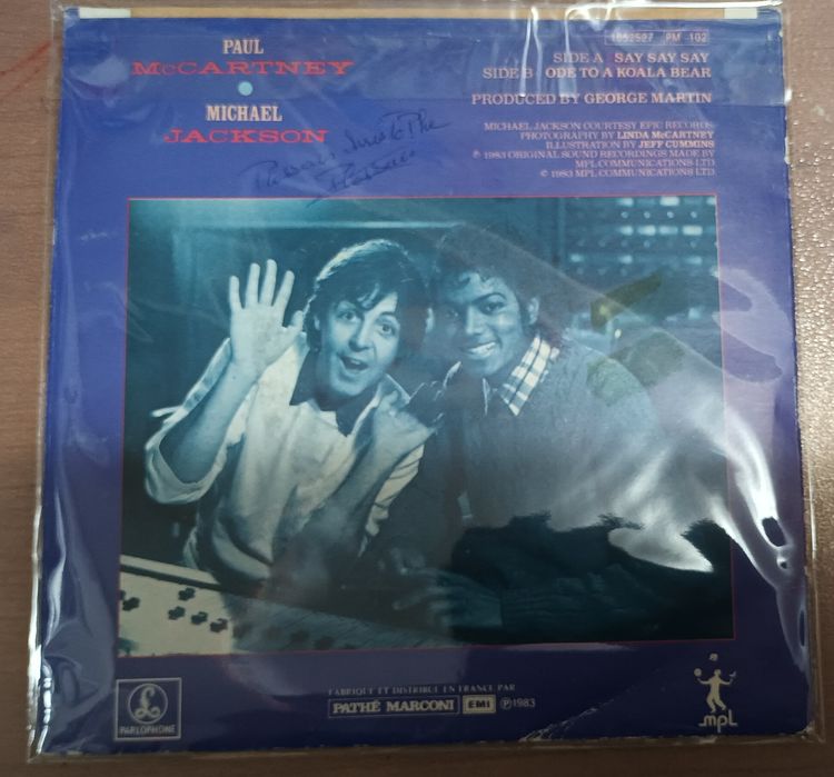 Vinil antigo Paul McCartney & Michael Jackson – Say Say Say