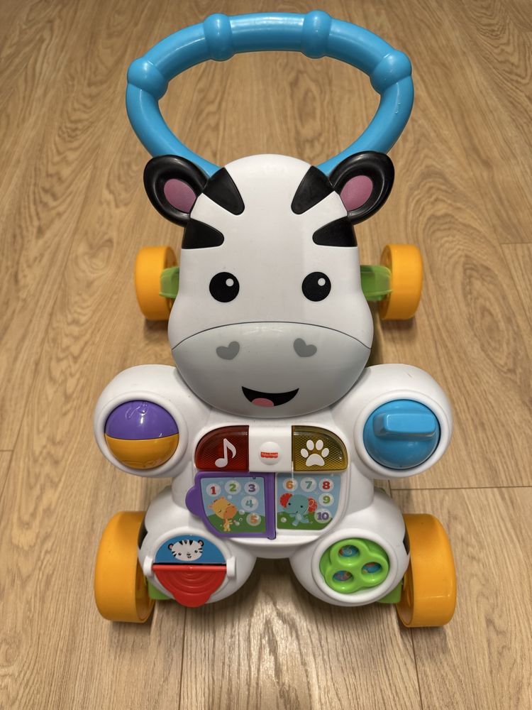 Chodzik, pchacz - Fisher Price - zebra interaktywna