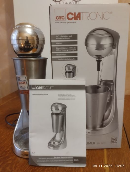Вспінювач молока CLATRONIC BM 3472 Сhrom