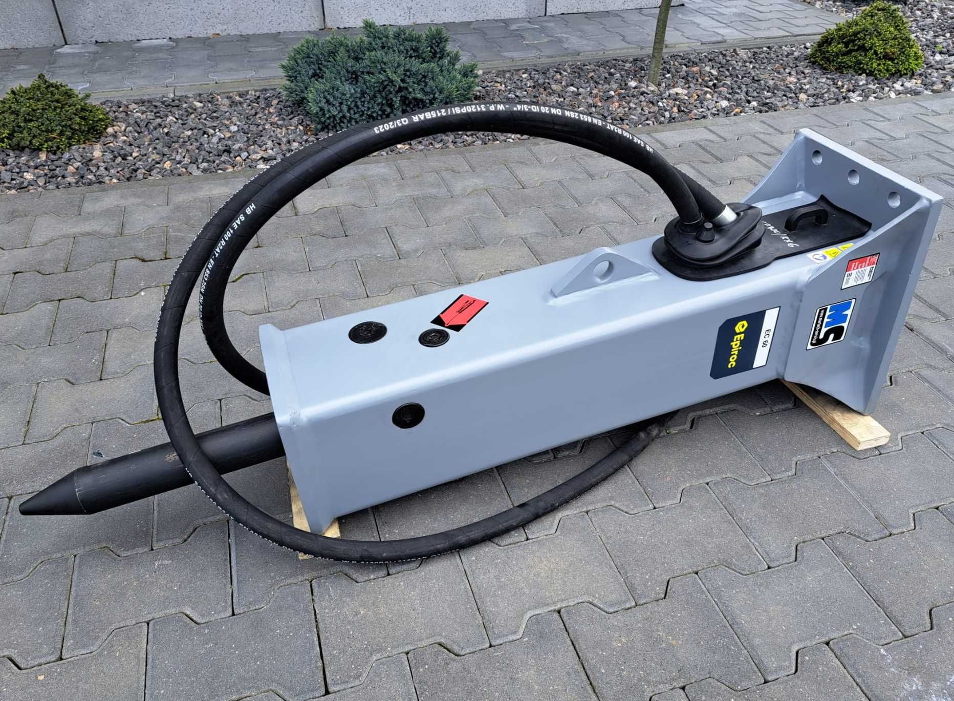 Młot hydrauliczny wyburzeniowy do minikoparki 4-7T EPIROC EC60T 220kg