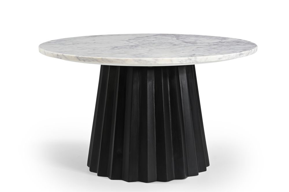 Luksusowy stolik marmurowy - design premium i drewno mango