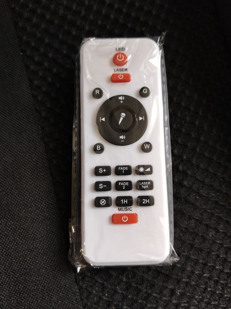Mega biała lampka nocna projektor gwiazd bluetooth + pilot i kabel USB