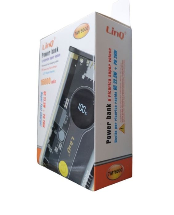 Power bank LINQ 16000 mAh 22.5w швидка зарядка оригінал