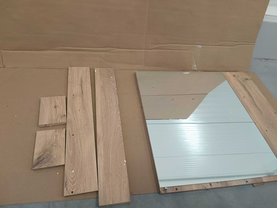 Lustro ścienne Mason Lustro łazienkowe z półką 79 x 73 x 14 cm NOWE