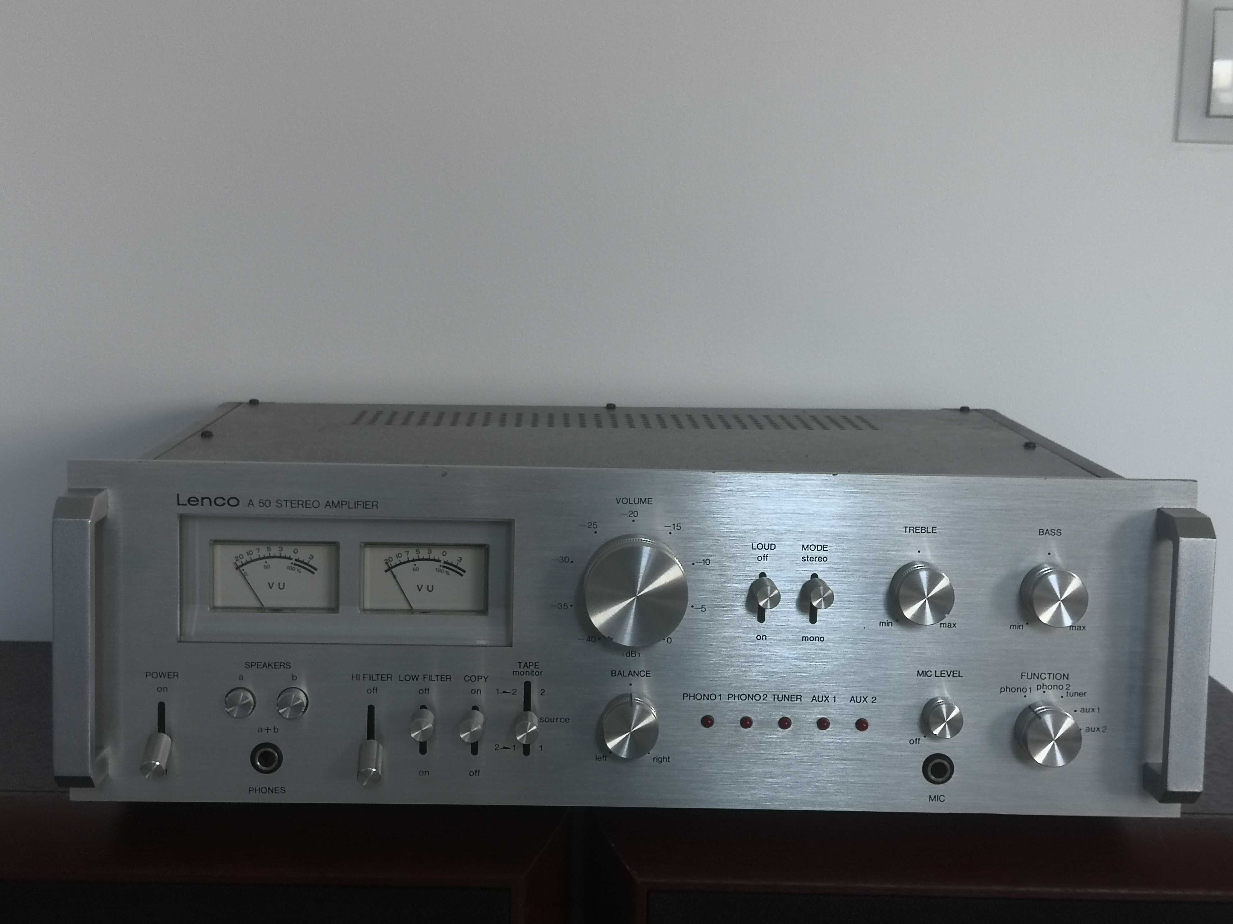 Wzmacniacz stereo LENCO A-50/ VINTIGE/Ładny stan