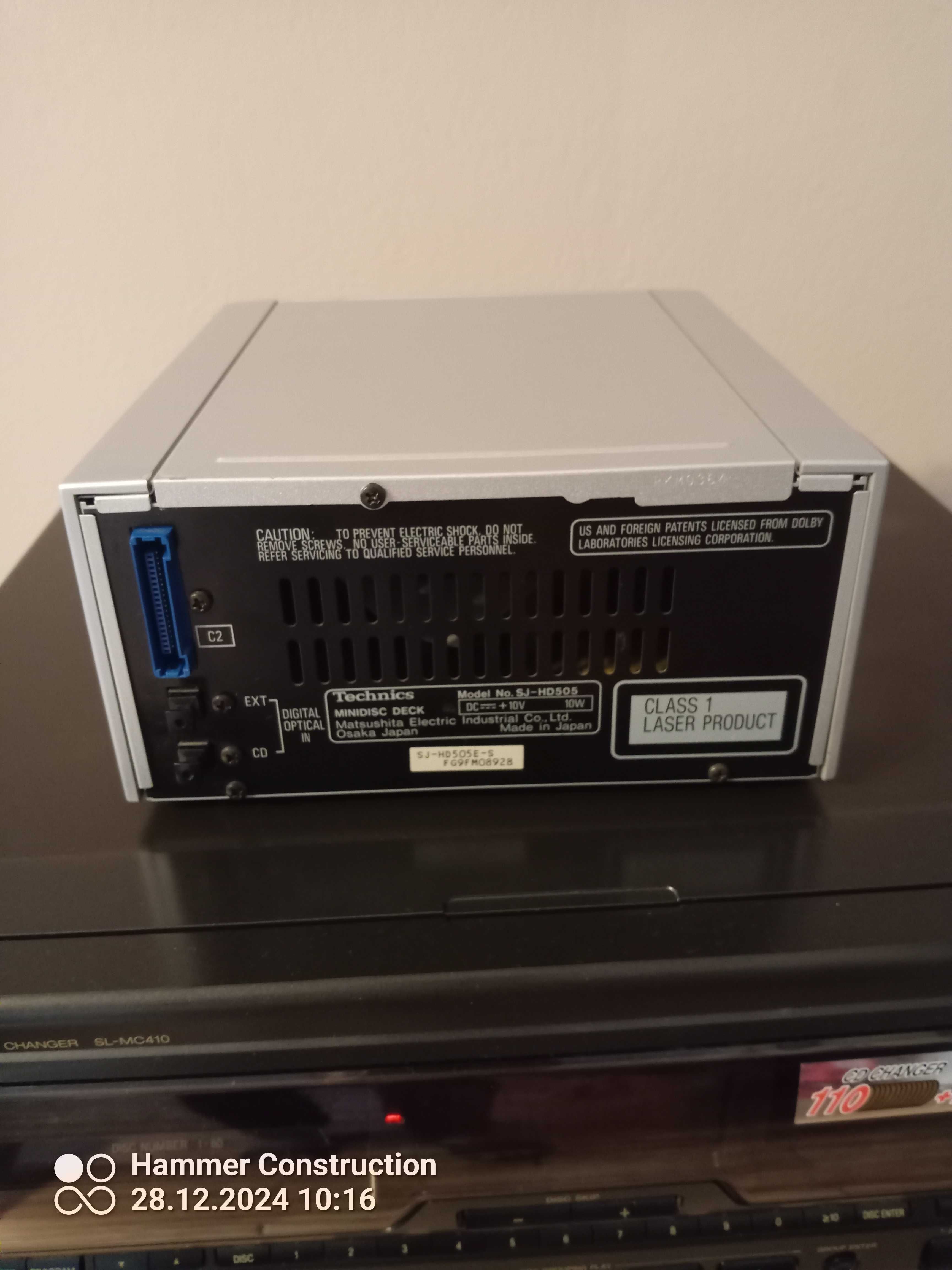 Sprzedam MD Technics SJ-HD 505 Mega Unikat