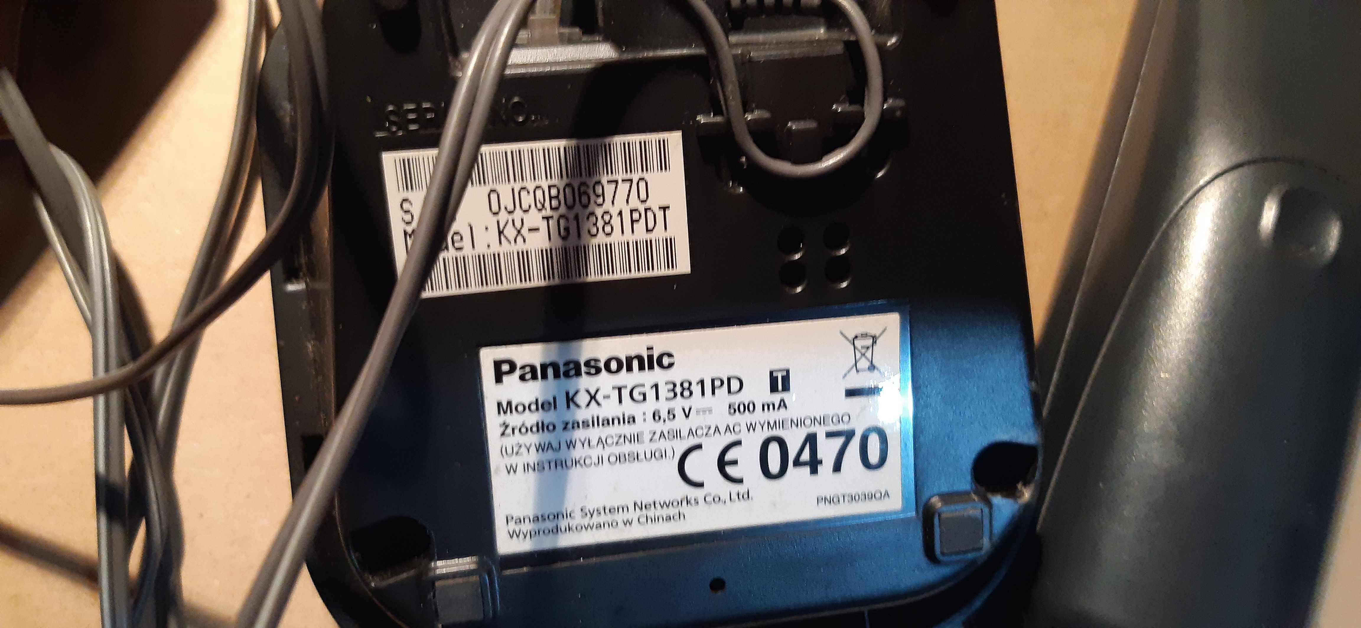 stary telefon stacjonarny panasonic KX-TG1381PD