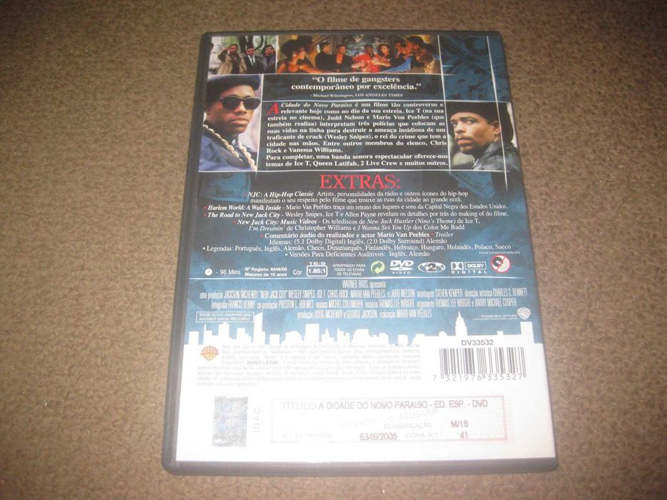 "A Cidade do Novo Paraíso" C/ Wesley Snipes/Edição Especial com 2 DVDs