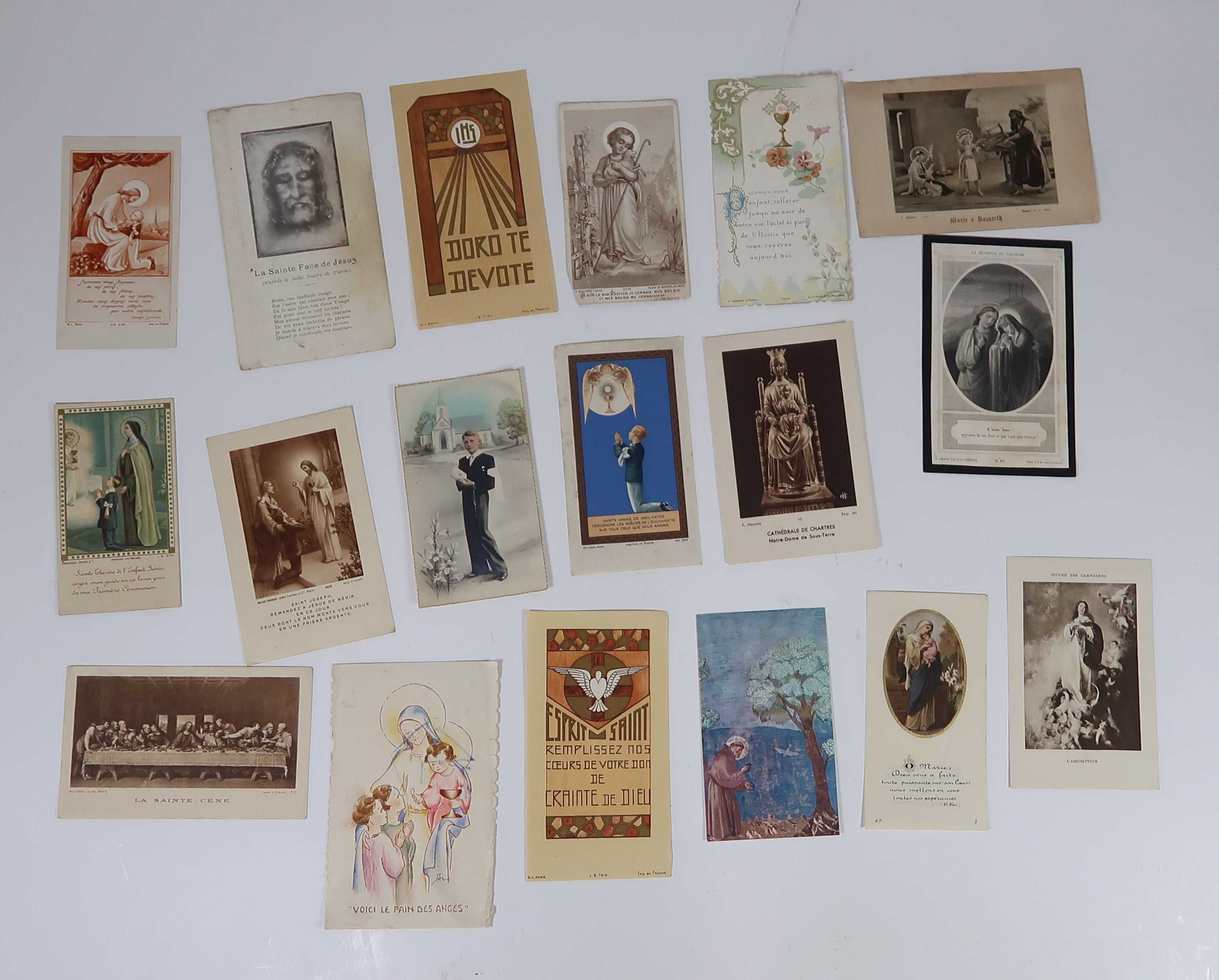 130 pagelas, santinhos, recortes