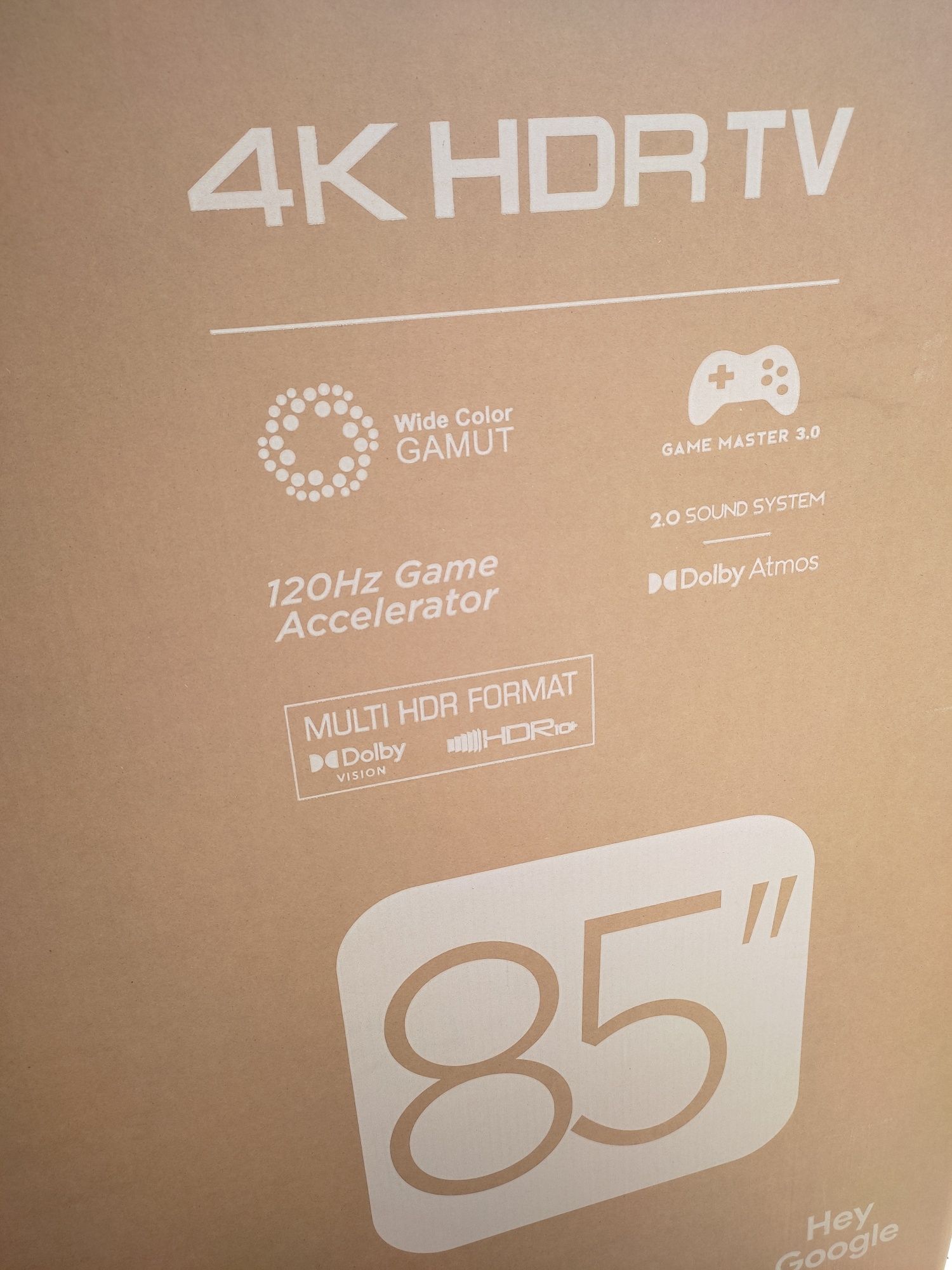 TV Tcl 85 nowy plus sounbar Sharp gratis