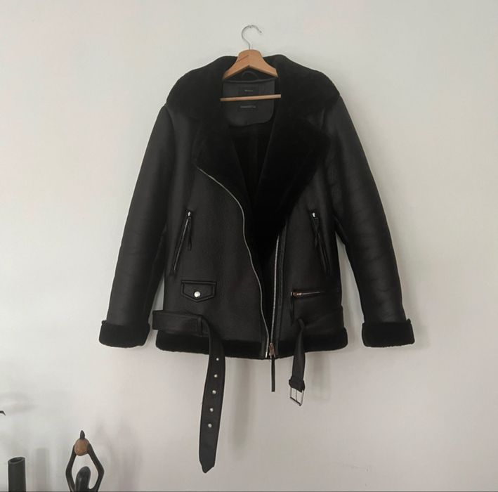 kurtka przejsciowa ocieplana na zime oversize C&A ramoneska