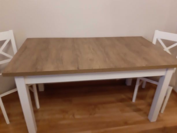 Zestaw - stół rozkładany z krzesłami i stolik kawowy Lemas