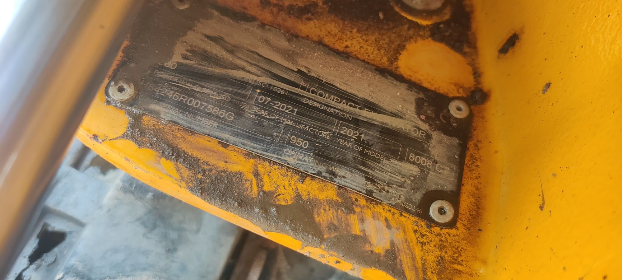 Minikoparka JCB 8008