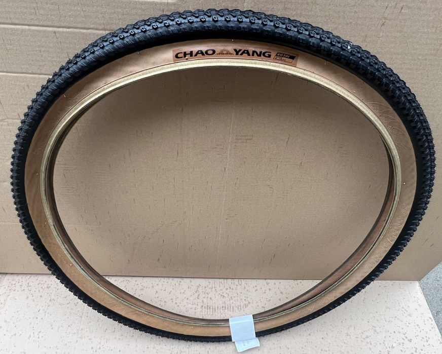 Opona 26" CHAO YANG 47-559 GRAVEL MTB NOWA 26x1,95"  Brązowy bok