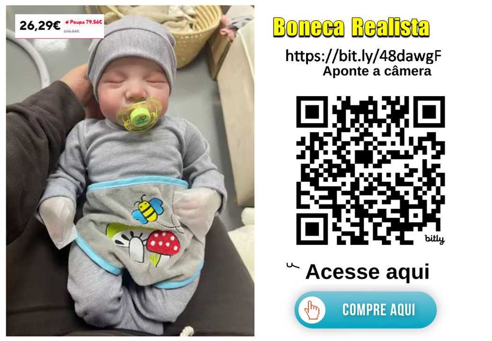 Boneca realista  Reborn Baby Realistic Vinyl Body Alive