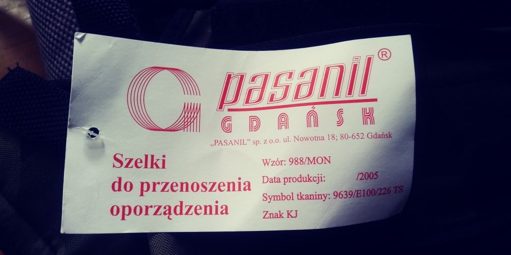 Szelki do przenoszenia oporządzenia