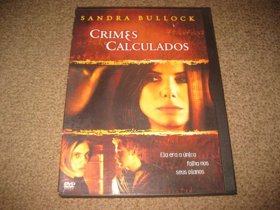 DVD "Crimes Calculados" com Sandra Bullock/Snapper/Raro!