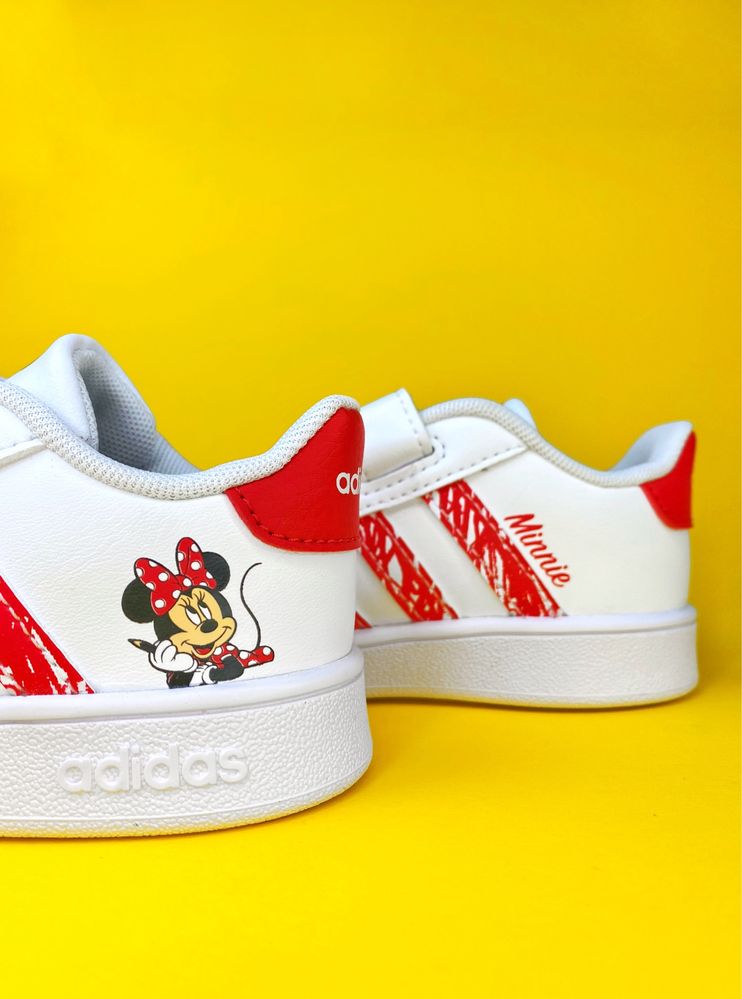 Дитячі кеди Adidas Grand Court x Minnie Mouse 23 25 27 кросівки
