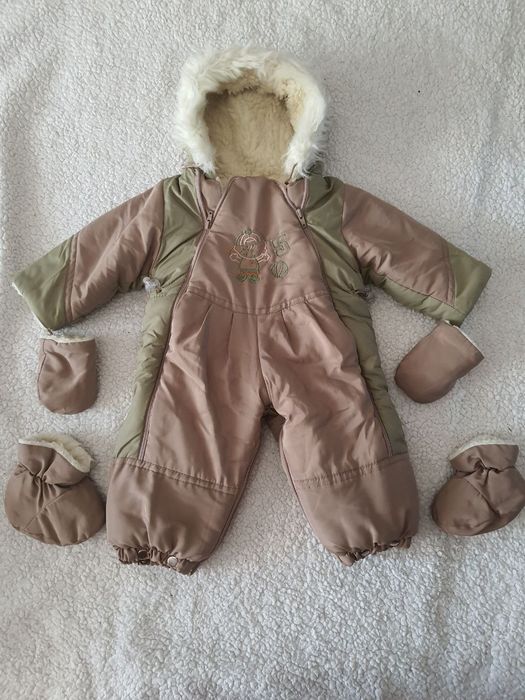 Комбінезон-трансформер зимній на овчині на 12 міс.