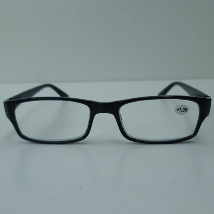Óculos de Leitura Novos Pretos Graduados +1.00