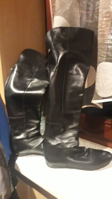 Kozaki skórzane,ocieplane