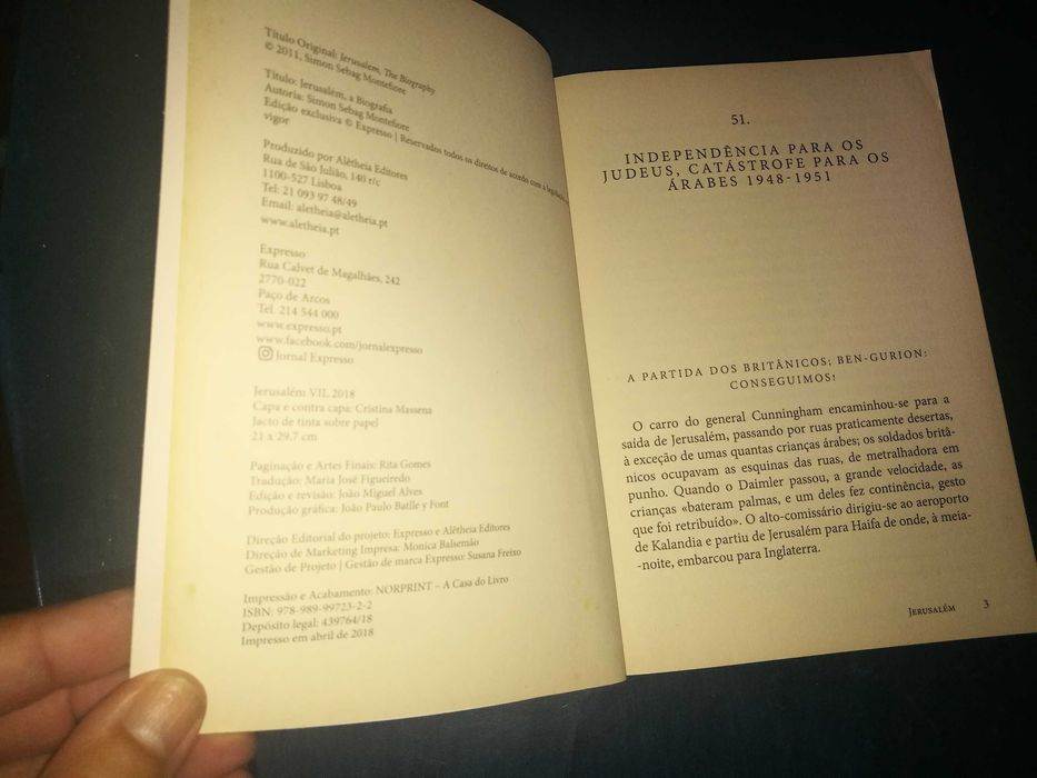 Jerusalém - Simon Sebag Montefiore - Vol VII