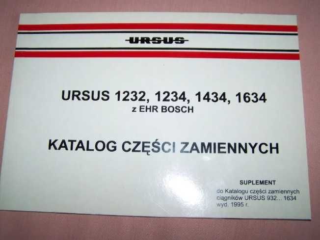 Katalog części Ursus 1232,1234,1434,1634 EHR BOSCH oryginał