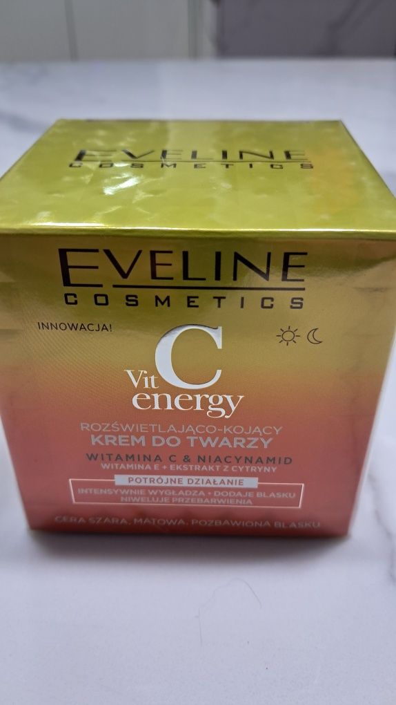 Krem nawilżający do twarzy Eveline Cosmetics Vit. C Energy dzień i noc
