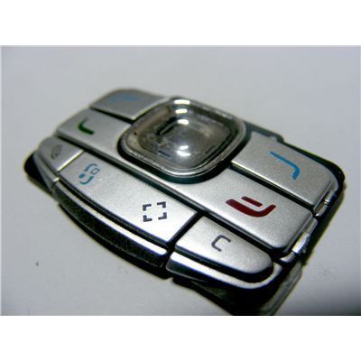 Klawiatura Nokia N80 Funkcyjna Srebrna Oryginał