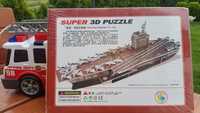 Puzzle 3d lotniskowiec platforma Tramwaj autobus komplet paka zestaw